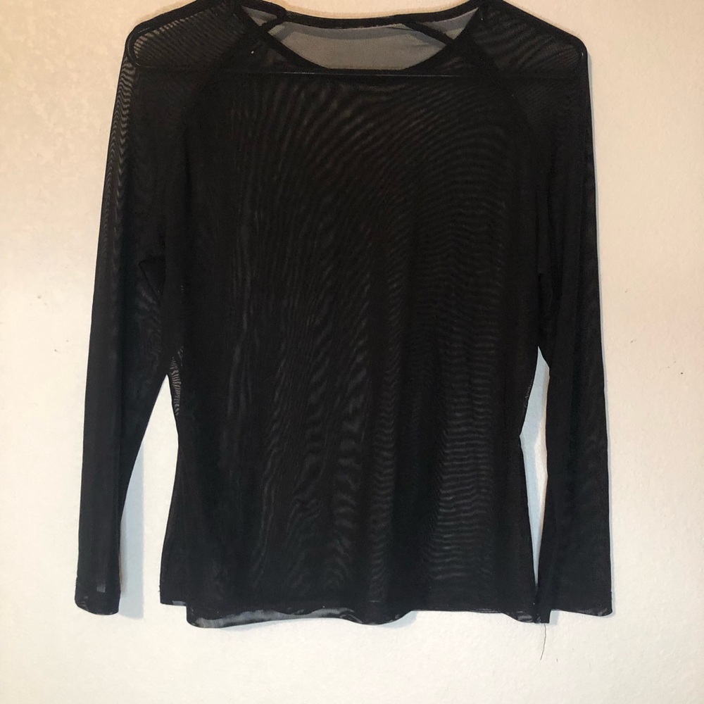 Black sheer top
